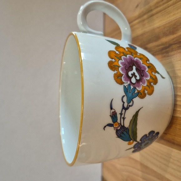 Floral Porcelain Teacup and Saucer Set - Picture 3 of 6